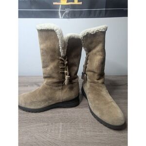 Lauren Ralph Lauren Tadina Suede Boots‎ Shearling Lined Winter Womens 9.5B